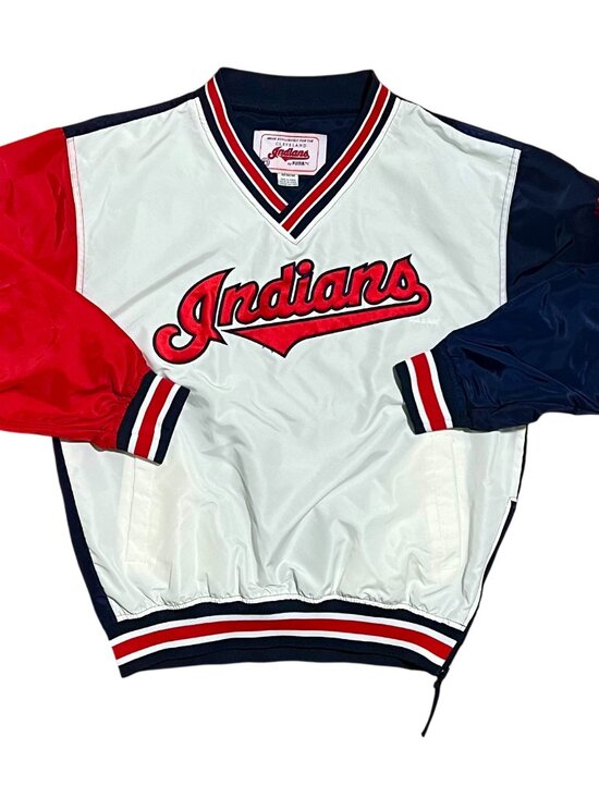 Puma Other - Cleveland Indians '00 Puma Vintage Y2K Jacobs Field Pullover Jacket, Men's Med